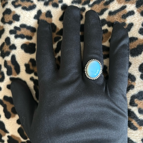 Sterling Silver MOONSTONE Ring 925 Vintage Handmade Rainbow Moonstone 6 Jewelry - Picture 14 of 15